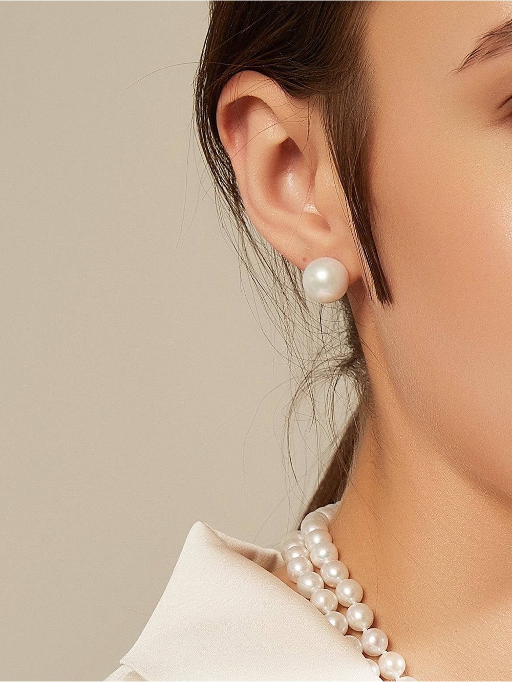 NWT 12mm Minimalist Classic White Faux Pearl Stud Post Earrings Wedding Bridal